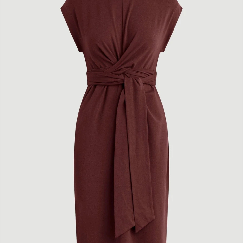 Elegant Mauve Sleeveless Dress